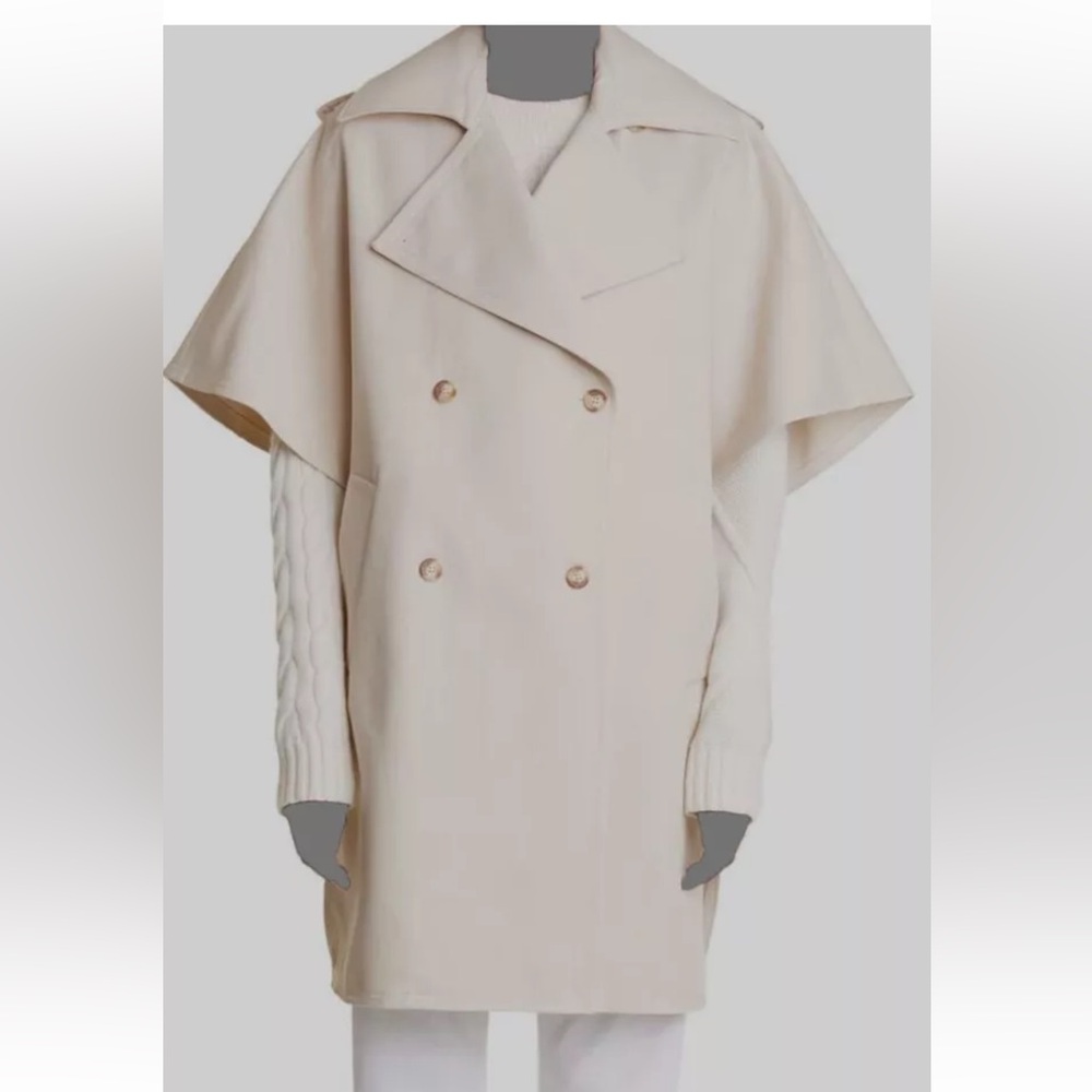 Max Mara new with tags Garbardine cape